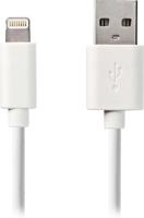 Sync and Charge-Kabel | Apple Lightning 8-Pins Male - USB-A Male | 1,0 m | Wit - thumbnail