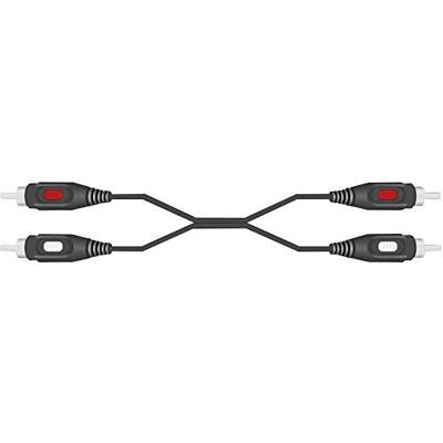 SpeaKa Professional SP-7870624 Cinch Audio Aansluitkabel [2x Cinch-stekker - 2x Cinch-stekker] 10.00 m Zwart