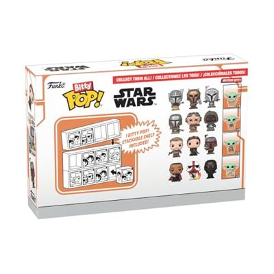 Star Wars: The Mandalorian Funko Bitty Pop! 4-Pack: Moff Gideon / Incinerator Stormtrooper / Dark Trooper Star Wars: The Mandalorian Funko Bitty Pop! 4-Pack: Moff Gideon / Incinerator Stormtrooper / Dark Trooper