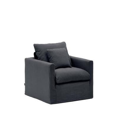 Kave Home Fauteuil 'Nora' kleur Antraciet