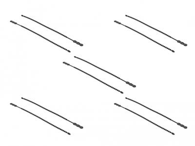 Delock 18966 Kabelbinder Zwart 10 stuk(s)