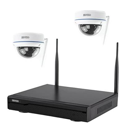INKOVIDEO INKO-22M2D WLAN complete set voor videobewaking 4-kanaals netwerkrecorder en 2x Dome 3MP bewakingscamera