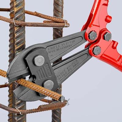 KNIPEX boutensnijder 71 72 910 kniptang (rood/blauw, middensnijder, geschroefd scharnier)