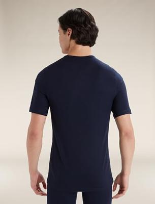 Icebreaker 200 Oasis SS Crewe Thermoshirt Heren Midnight Navy L