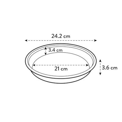 Elho Plantenschotel Transparant Ø25cm