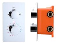 Douchekraan Best Design Verona Thermostatisch + Inbouwdeel 2-Weg 1/2" - thumbnail