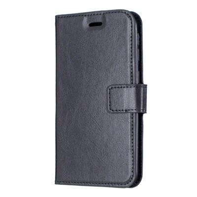 Crazy Horse textuur horizontale Flip lederen draagtas met houder & kaartsleuven & portemonnee & fotolijstjes voor iPhone 11 (zwart)