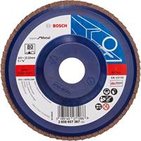 Bosch Accessories 2608607367 X551 Lamellenschijf Diameter 125 mm Boordiameter 22.33 mm Korrelgrootte (num) 80 Staal 1 stuk(s) - thumbnail