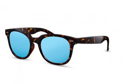 CWI zonnebril unisex wayfarer cat.3 bruin/blauw (CWI1569) CWI zonnebril unisex wayfarer cat.3 bruin/blauw (CWI1569)