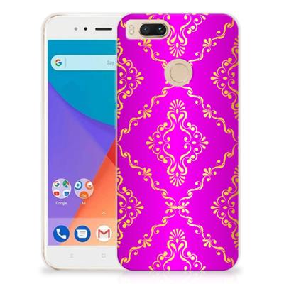 Siliconen Hoesje Xiaomi Mi A1 Barok Roze Siliconen Hoesje Xiaomi Mi A1 Barok Roze