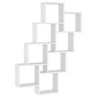 VidaXL Wandschap kubus 90x15x119 cm bewerkt hout wit - thumbnail