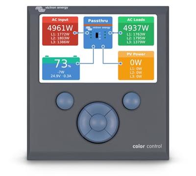 Victron Energy Color Control GX Retail Afstandsbediening BPP010300100R 200 mm x 160 mm Geschikt voor model (ondulator): Victron Color Control GX - thumbnail