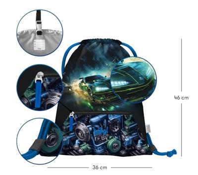 Baagl Gymtas Race Auto met Rits Baagl Gymtas Race Auto met Rits