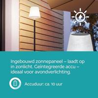 Eglo Design terraslampMontapalma zwart met wit - 75891 - thumbnail