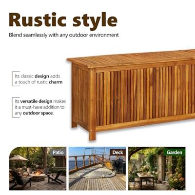 Tuinbox 200x50x58 cm massief acaciahout