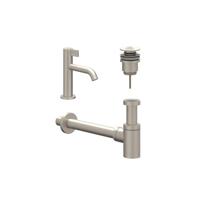 IVY Fonteinset - opbouw - laag - always open plug - Geborsteld nickel PVD 6901413 - thumbnail