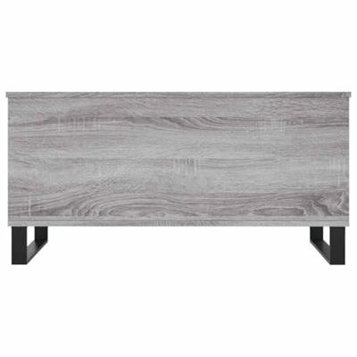 Salontafel 90x44,5x45 cm bewerkt hout grijs sonoma eikenkleurig - thumbnail