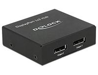 Delock 87691 DisplayPort 1.2-splitter 1 x DisplayPort in > 2 x DisplayPort uit 4K - thumbnail
