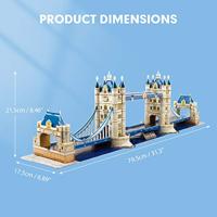 Cubic Fun National Geographic 3D Puzzel The Tower Bridge London 120 Stukjes - thumbnail