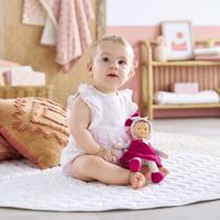 Doudou - COROLLE - Miss Rose Grenadine - 25 cm - vanillegeur - vanaf de geboorte - thumbnail