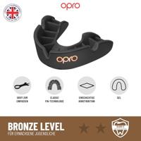 Opro 790008 Bronze Enhanced Fit Mouthguard - Black - JR - thumbnail