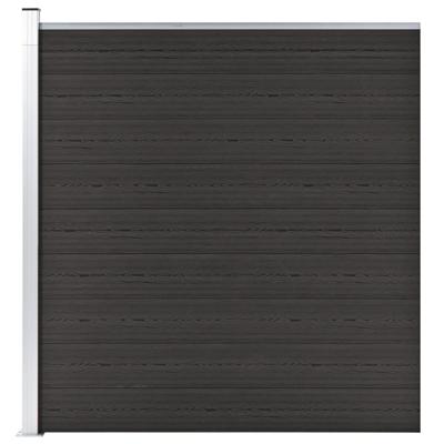 Schuttingpaneel 175x186 cm HKC zwart
