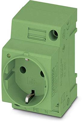 Phoenix Contact EO-CF/UT/LED/GN Schakelkastcontactdoos Groen 1 stuk(s)