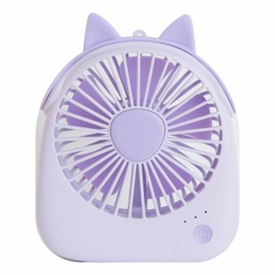 WT-F14 1200 mAh Pig vorm mini draagbare ventilator met 3 snelheidsregeling (paars)