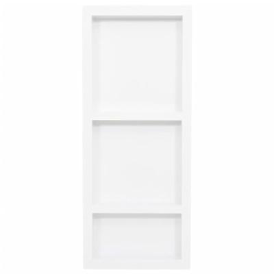 VidaXL Douchenis met 3 vakken 41x99x9 cm hoogglans wit VidaXL Douchenis met 3 vakken 41x99x9 cm hoogglans wit