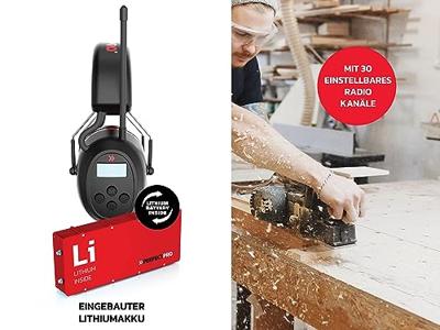 PerfectPro hoofdtelefoon Earprotection - DAB+ FM radio - bluetooth - H-40 - thumbnail