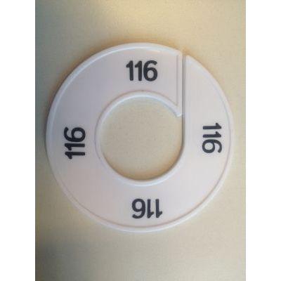 Maatring wit/zwart 116