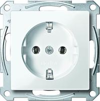 Merten stopcontact enkel polarwit glans 2301-0319 - thumbnail