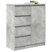 Dressoir met lades 71x35x84 cm spaanplaat betongrijs - thumbnail