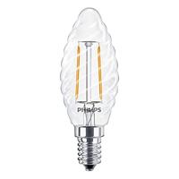 Philips LED 34772400 LED-lamp Energielabel E (A - G) E14 Kaars gedraaid 2 W = 25 W Warmwit (Ø x l) 35 mm x 97 mm 1 stuk(s) - thumbnail