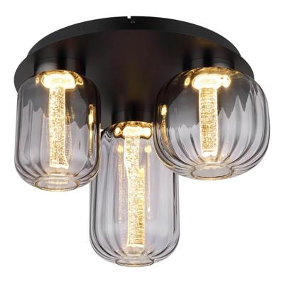 Globo Ronde plafondlampFluoro 3-lichts zwart - 15746-3D