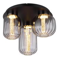 Globo Ronde plafondlampFluoro 3-lichts zwart - 15746-3D - thumbnail