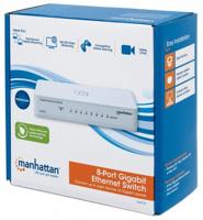 8-Port Gigabit Ethernet Switch, Desktop Size, Plastic, IEEE 802.3az (Energy Efficient Ethernet), Box - Switch - 8 x 101001000 - desktop - thumbnail