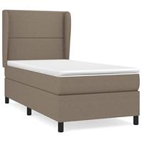 Boxspring met matras stof taupe 100x200 cm - thumbnail