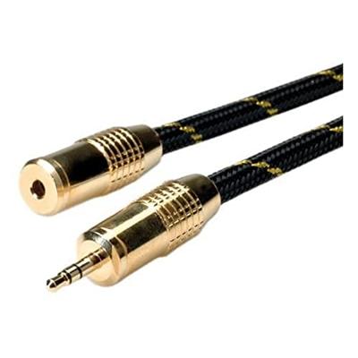 ROLINE GOLD 3,5mm audio verlengkabel Male/Female, 5 m