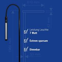 Maul MAULpirro 8234890 Staande LED-lamp 7 W Energielabel: E (A - G) Zwart - thumbnail