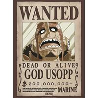Poster One Piece - Wanted God Usopp 38x52cm - thumbnail