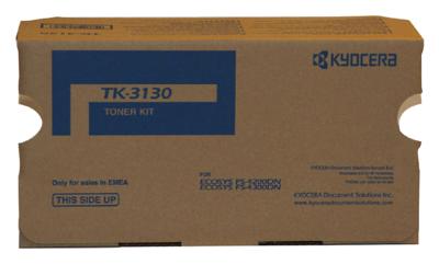 Kyocera Toner TK-3130 Origineel Zwart 25000 bladzijden 1T02LV0NL0 Kyocera Toner TK-3130 Origineel Zwart 25000 bladzijden 1T02LV0NL0
