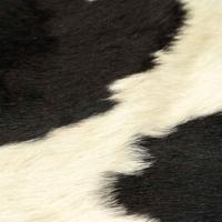 Vloerkleed 180x220 cm echte koeienhuid zwart en wit - thumbnail