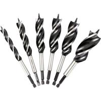 FRITZFURT 2800-3106 Slangenboorset 6-delig 12 mm, 16 mm, 19 mm, 23 mm, 25 mm, 32 mm Gezamenlijke lengte 150 mm Zeskant schacht 1 set(s) - thumbnail