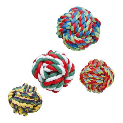 Gloria Hondentouwbal - maat 7-8 cm - zorg voor de tandgezondheid van uw hond - robuuste bal - zeer duurzaam - hondenspeelgoed - touwspeelgoed - verschillende kleuren