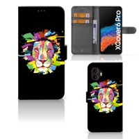 Samsung Galaxy Xcover 6 Pro Leuk Hoesje Lion Color - thumbnail