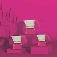Italiaans koffiezetapparaat - PEZZETTI - FUTUREXPRESS - Aluminium - 6 kopjes - Fuchsia - thumbnail