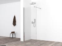 Wiesbaden Inloopdouche Slim Glasplaat Helder 8 mm Nano - 50 cm - thumbnail