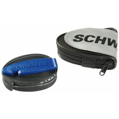 Schwalbe zadeltas m/binnenband sv15 m/2x bandenlichters 28"