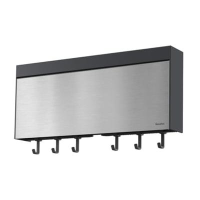 Metaltex kitchen helpers tango keukenrolhouder met snijhulp 38x6x17 cm rvs/grijs